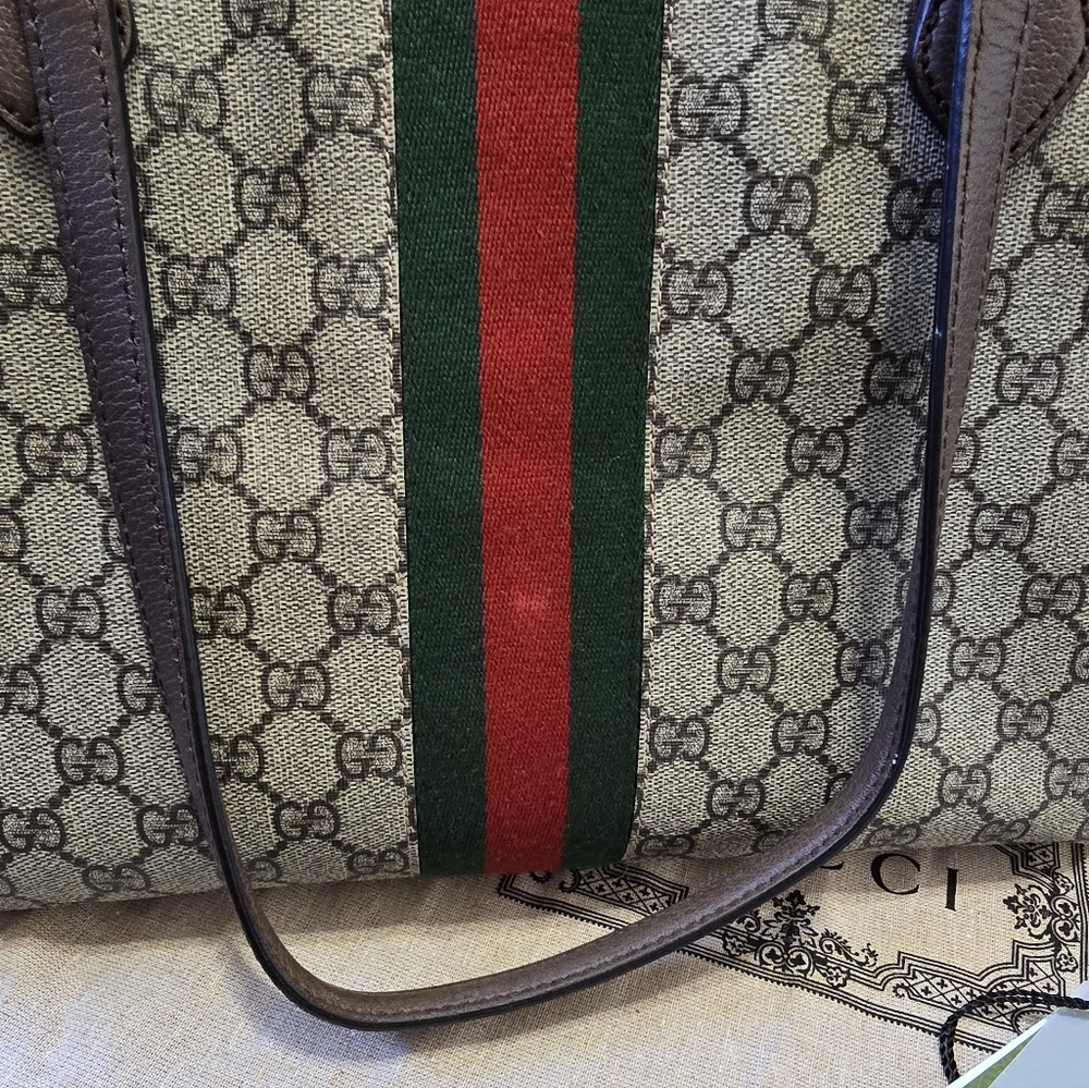Gucci Ophidia Large Tote Bag and Wallet Very Good Condition Authentic - Picture 16 of 16